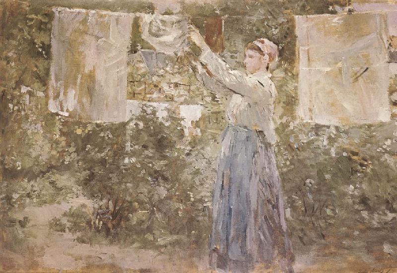 Berthe Morisot The woman Air dress Germany oil painting art